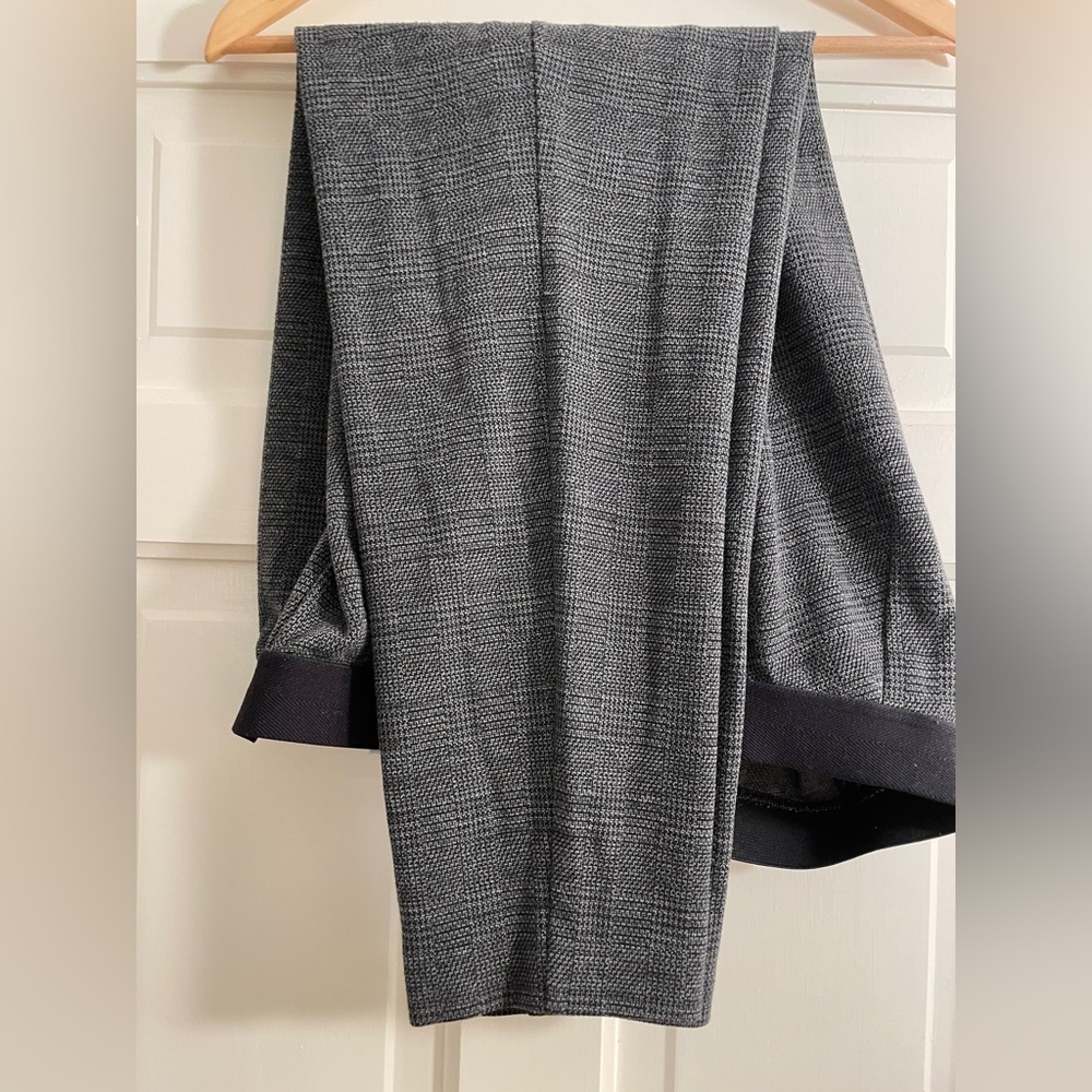 Gray Plaid Knit Leggings from Talbots